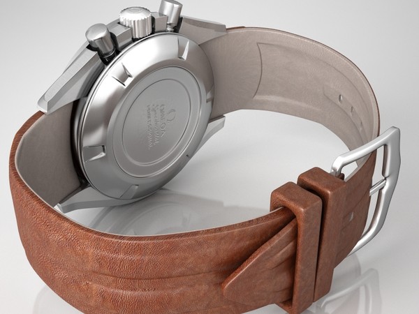 3d omega speedmaster watches model - Omega Speedmaster Brown Leather... by VisuArt3D